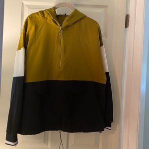 Zara tracksuit top olive / black and white (bottom sold separate different size)